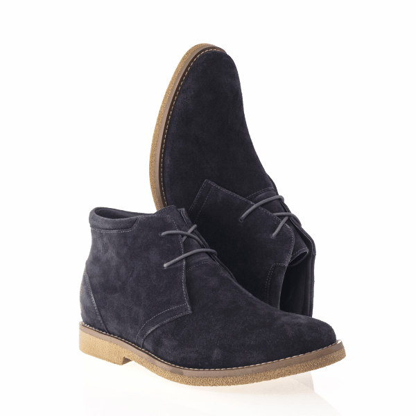 Mr. Mozart Grey | 7cm Height Increasing Grey Elevator Boots