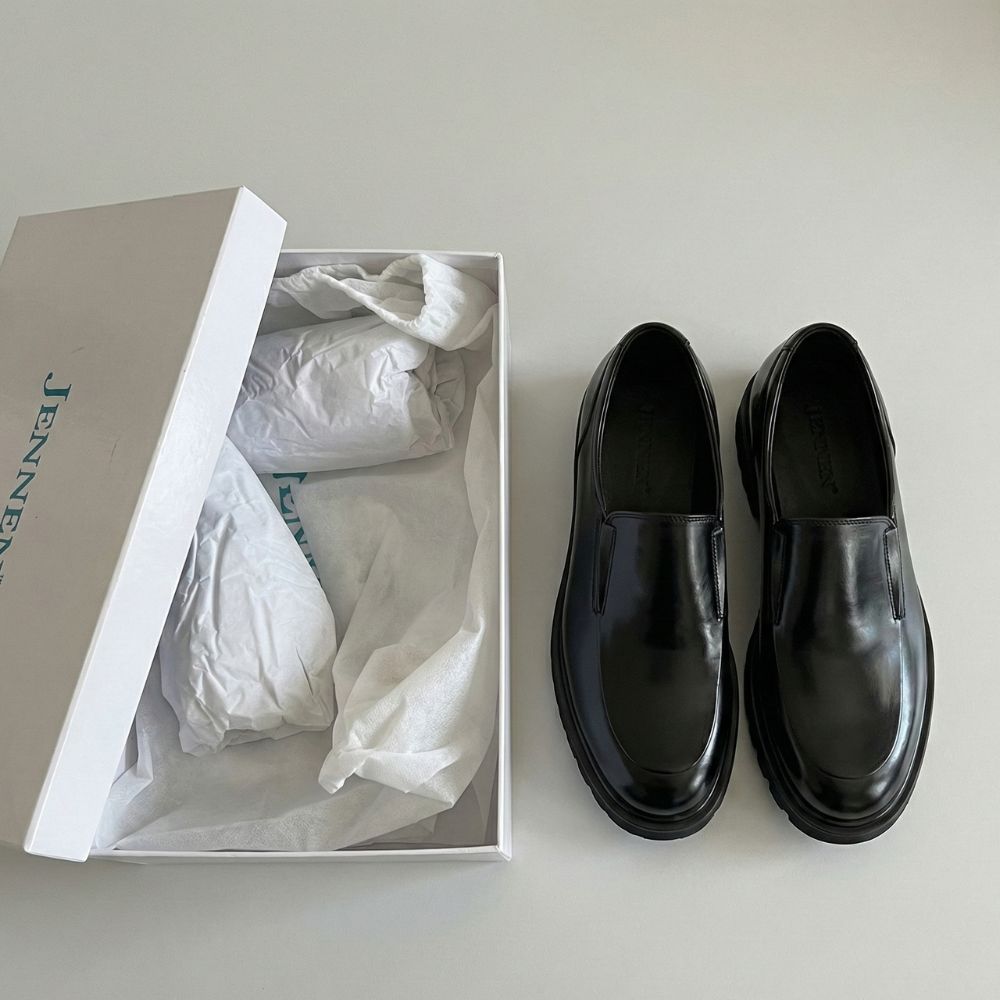 Mr. Vengarov Black 8cm | Formal Slip-On Wedding Shoes (3.2")