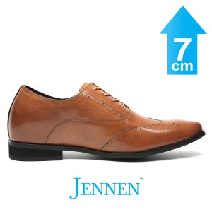 Mr. Gounod Light Brown 7cm | 2.8 inches Taller Business Shoes for Men