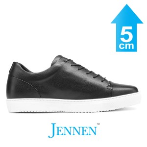Mr. Menuhin Beta Black | 5cm Height Increase - Casual Elevator Shoes For Men