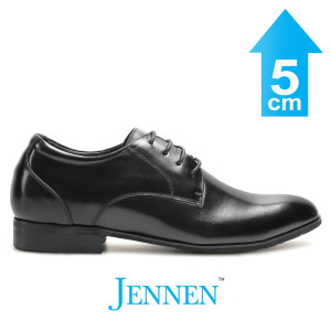 Mr. Aaron Black | 5cm Height Increasing Shoes - Elevator Business Shoes For Men
