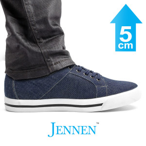 Mr. Bartok Blue 5cm | 2 inches Taller Blue Casual Elevator Sneakers