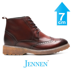 Mr. Christodoulou Brown | 7cm Height Increase - Elevator Boots For Men