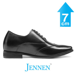 Mr. Gounod Black 7cm | 2.8 inches Taller Men's Dress Shoes