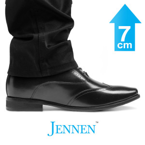 Mr. Gounod Black 7cm | 2.8 inches Taller Men's Dress Shoes