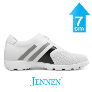 Mr. Tiger 7cm | 2.8 inches White Height Increasing Golf Shoes