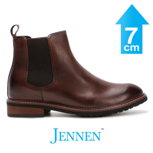 Mr. Tognetti Brown 7cm | 2.8 inches Tall Men's New Elevator Boots