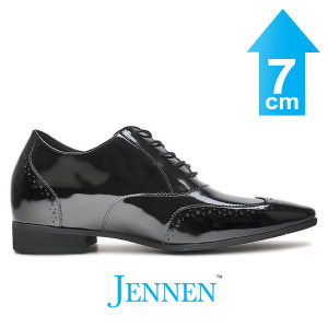 Mr. Aristotle 7cm | 2.8 inches Taller Patent Wedding Shoes Men