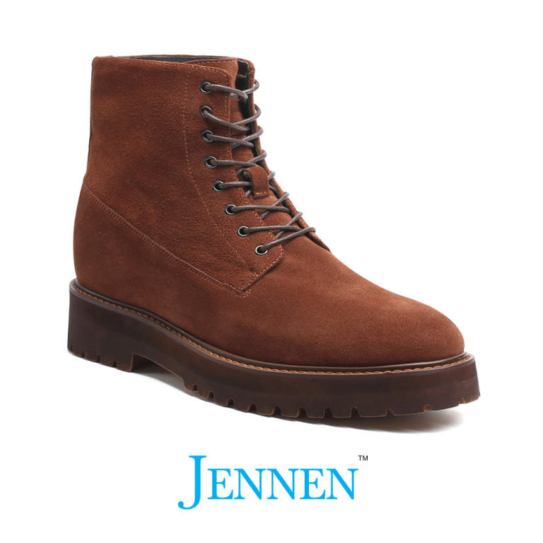 Instant Lift Brown Casual Suede Boots