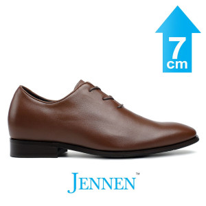 Mr. Assange Brown 7cm | 2.8 inches Taller Wedding Shoes for Men
