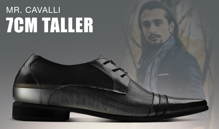Mr. Cavalli 7cm | 2.8 inches Taller Elevator Mens Wedding Shoes