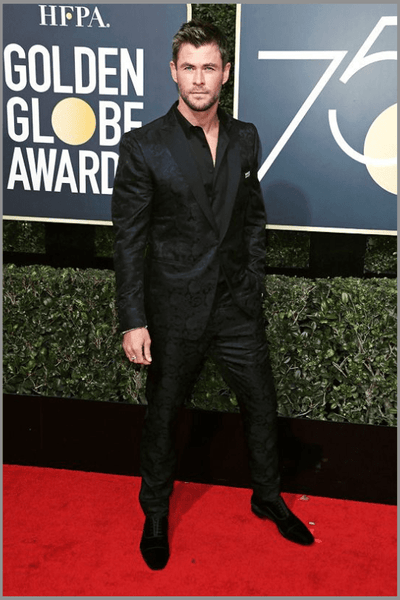 Chris Hemsworth at Golden Globe Awards